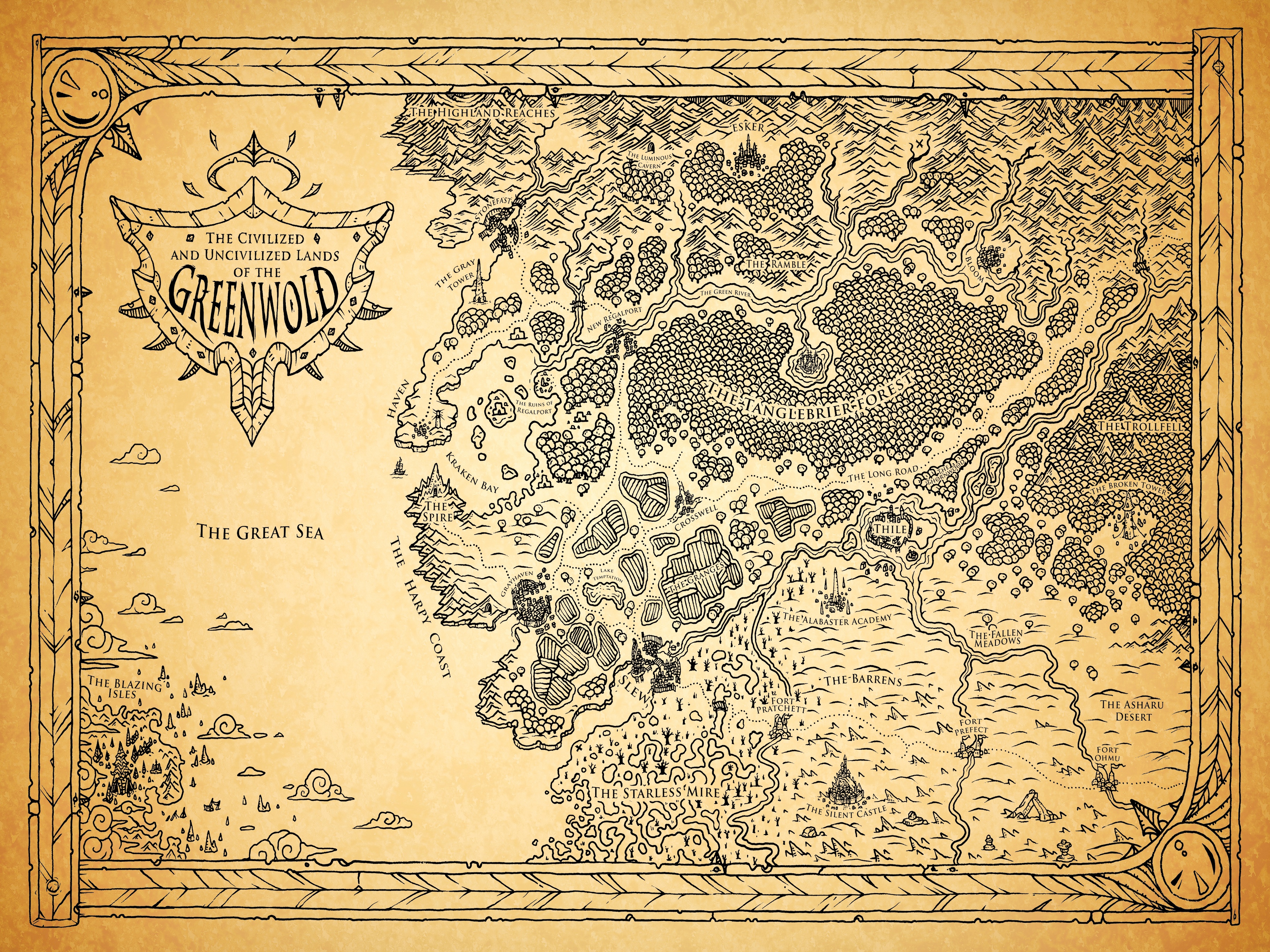 Map of the Greenwold